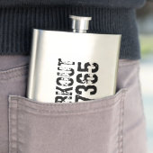 擦り切れた文字トレーニング247365黒 フラスク (インサイチュ)