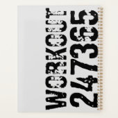 擦り切れた文字トレーニング247365黒 プランナー手帳 (裏面)