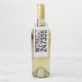 擦り切れた文字トレーニング247365黒 ボトルネックタグ (ボトル)