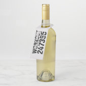 擦り切れた文字トレーニング247365黒 ボトルネックタグ (アングル)