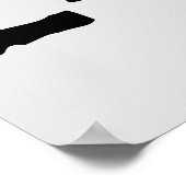 擦り切れた文字トレーニング247365黒 ポスター (角)