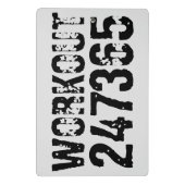 擦り切れた文字トレーニング247365黒 ミニクリップボード (裏面)