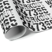 擦り切れた文字トレーニング247365黒 ラッピングペーパー (ロールコーナー)