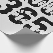 擦り切れた文字トレーニング247365黒 ラッピングペーパー (角)