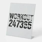 擦り切れた文字トレーニング247365黒 台座サイン (正面)