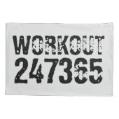 擦り切れた文字トレーニング247365黒 枕カバー (裏面)