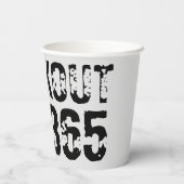 擦り切れた文字トレーニング247365黒 紙コップ (裏面)