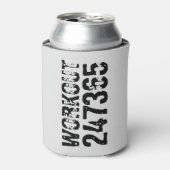 擦り切れた文字トレーニング247365黒 缶クーラー (缶正面)