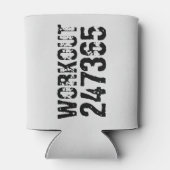 擦り切れた文字トレーニング247365黒 缶クーラー (裏面)