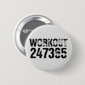 擦り切れた文字トレーニング247365黒 缶バッジ (正面&裏面)