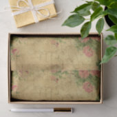 、擦り切れた、手紙花、Parchementのヴィンテージ、vict素朴 薄葉紙 (ギフト)