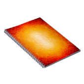 擦り白熱［赤熱］光を放つ火 ノートブック (右側)