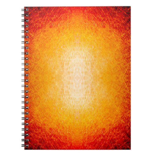 擦り白熱［赤熱］光を放つ火 ノートブック (正面)