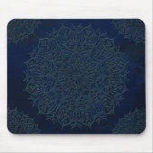 擦り違いブラシ仕上げメタリックテクスチャエンボスフローラ マウスパッド (正面)