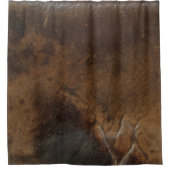 擦れたサドル フェアレザー シャワーカーテン (正面)