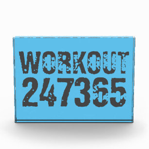 擦れたWorkout 247365 ブルー フォトブロック