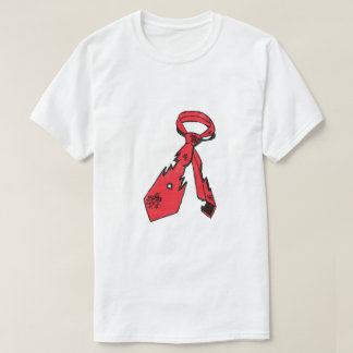 擦れて引き裂かれたネクタイ Tシャツ