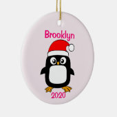 擬人化された女の子のクリスマスの飾り セラミックオーナメント (右)