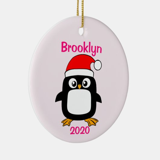 擬人化された女の子のクリスマスの飾り セラミックオーナメント (右)