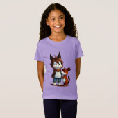 擬人化された犬とペット | AI Art Tシャツ (正面フル)