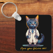 擬人化した猫ナースステト キーホルダー (正面)