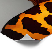 擬人化の女性キリン | AIアートポスター ポスター (角)