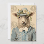 擬人化の復活祭の羊 シーズンカード (正面)