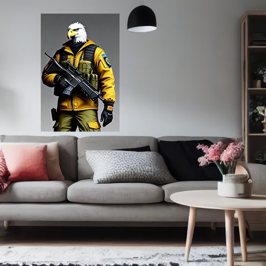 擬人化イーグルソライダー | AI Art ポスター