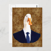 擬人化ガチョウ葉書 ポストカード (正面/裏面)