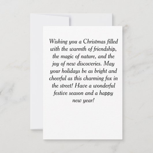 擬人化キツネ 招待状 (裏面)