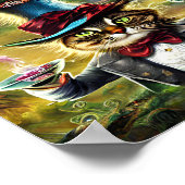 擬人化キャット不機嫌ハッターファンタジー童話 ポスター (角)