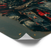 擬人化シェプドッグのポスター – お洒落犬 ポスター (角)