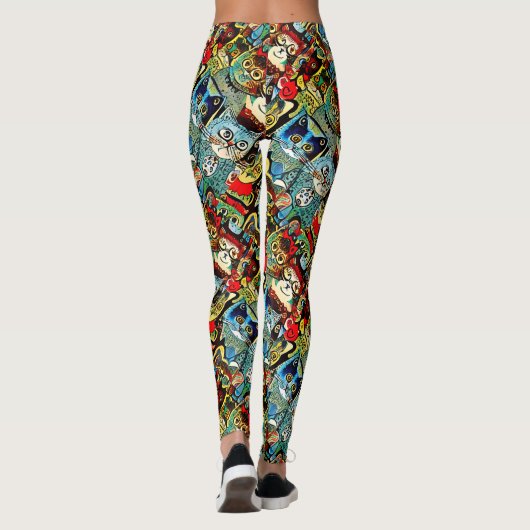 擬人化ビクトリアンした色の自然猫 レギンス (裏面)