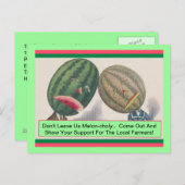 擬人化メロンプン生産はがき ポストカード (正面/裏面)