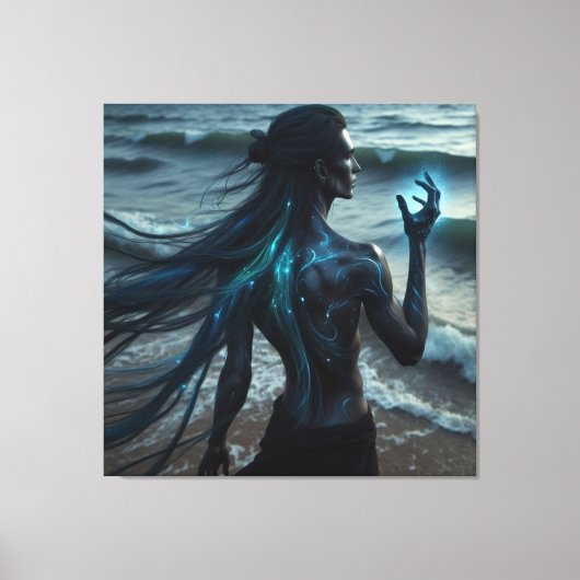 擬人化海 キャンバスプリント (正面)