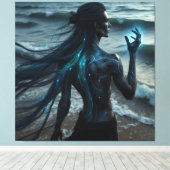 擬人化海 キャンバスプリント (インサイチュ (ウッドフロア))