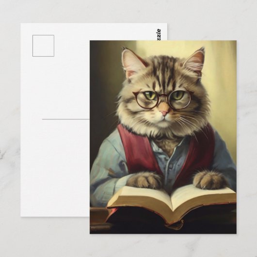 擬人化読猫の本 ポストカード (正面/裏面)