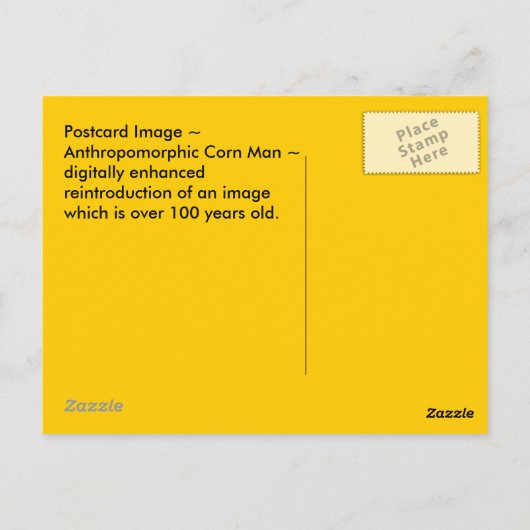 擬人化~アンティークコーンマンイメージ~ポストカード ポストカード (裏面)