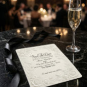 擬似エンボス加工 3D 花柄 クリーム リリーフ効果 セーブザデート