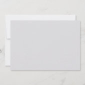 擬似エンボス スターフィッシュ コースタル QR 結婚式返信 (裏面)