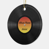 擬似カスタムなレコード セラミックオーナメント (左)