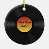擬似カスタムなレコード セラミックオーナメント (裏面)