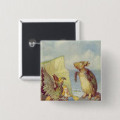 擬似カメおよびGryphon 缶バッジ (正面&裏面)