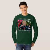 擬似クリスマスのドナルド・トランプの醜いクリスマスのワイシャツ2 Tシャツ (正面フル)