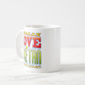 擬似タン愛顔 コーヒーマグカップ (正面左)