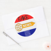 擬似ニュースのステッカー スクエアシール (封筒)