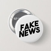 擬似ニュースの流行のポストの真実 缶バッジ (正面&裏面)