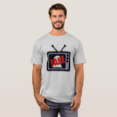 擬似ニュース-主流媒体 Tシャツ (正面フル)
