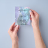 擬似パールブルーの美しい美容院 チラシ (手)