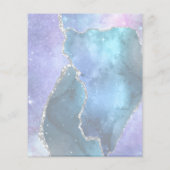 擬似パールブルーの美しい美容院 チラシ (裏面)